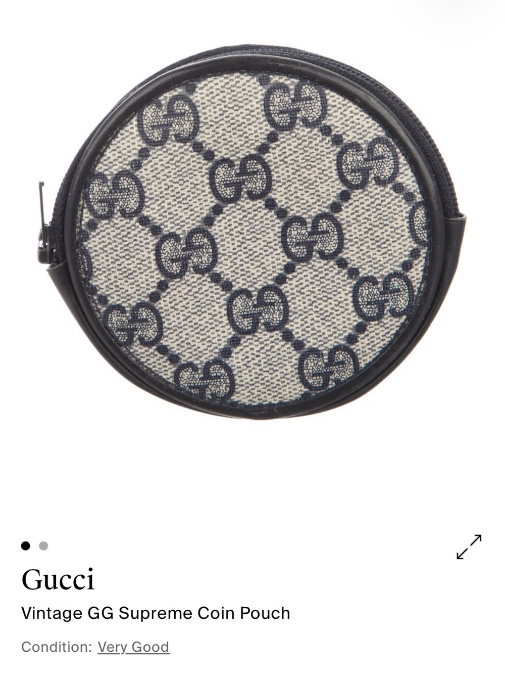 Gucci Vintage GG Supreme Coin Pouch